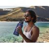 imageSUNWILL Insulated Water Bottle with Straw 32oz Stainless Steel Travel Water Bottle Leak Proof BPA Free Thermal Canteen Reusable Wide Mouth Flask with 2 Lids Straw ampamp Spout Lid Navy