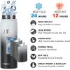 imageSUNWILL Insulated Water Bottle with Straw Sports ampamp Travel Water Bottle 22oz Double Walled Stainless Steel Cup Holder Friendly Reusable Thermal Wide Mouth Flask Leak Proof BPA Free