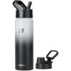 imageSUNWILL Insulated Water Bottle with Straw Sports ampamp Travel Water Bottle 22oz Double Walled Stainless Steel Cup Holder Friendly Reusable Thermal Wide Mouth Flask Leak Proof BPA Free