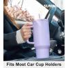 imageSUNWILL 40 oz Tumbler With Handle and Straw Lid Coffee Tumbler Cups Insulated Reusable Stainless Steel Travel Coffee Mug for Home and Outdoor Cupholder Friendly Orchid