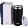 imageSUNWILL Travel Coffee Mug with Lid 20 oz Tumbler Set of 2 Insulated Stainless Steel Cup for Water Tea Powder Coated Sakura ampamp MintPowder Coated Black