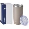 imageSUNWILL Travel Coffee Mug with Lid 20 oz Tumbler Set of 2 Insulated Stainless Steel Cup for Water Tea Powder Coated Sakura ampamp MintPowder Coated Taupe