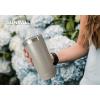 imageSUNWILL Travel Coffee Mug with Lid 20 oz Tumbler Set of 2 Insulated Stainless Steel Cup for Water Tea Powder Coated Sakura ampamp MintPowder Coated Taupe