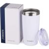 imageSUNWILL Travel Coffee Mug with Lid 20 oz Tumbler Set of 2 Insulated Stainless Steel Cup for Water Tea Powder Coated Sakura ampamp MintPowder Coated White