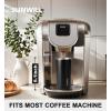 imageSUNWILL Travel Coffee Mug with Lid Leak Proof Tumbler Stainless Steel 16 oz Insulated Cup for Water Tea Ice Powder Coated IcebergPowder Coated Black