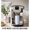 imageSUNWILL Travel Coffee Mug with Lid Leak Proof Tumbler Stainless Steel 16 oz Insulated Cup for Water Tea Ice Powder Coated IcebergPowder Coated Iceberg
