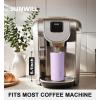 imageSUNWILL Travel Coffee Mug with Lid Leak Proof Tumbler Stainless Steel 16 oz Insulated Cup for Water Tea Ice Powder Coated IcebergPowder Coated Lavender