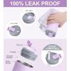 imageSUNWILL Travel Coffee Mug with Lid Leak Proof Tumbler Stainless Steel 16 oz Insulated Cup for Water Tea Ice Powder Coated IcebergPowder Coated Lavender
