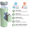 imageSUNWILL Travel Coffee Mug with Lid Leak Proof Tumbler Stainless Steel 16 oz Insulated Cup for Water Tea Ice Powder Coated IcebergPowder Coated Matcha