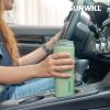 imageSUNWILL Travel Coffee Mug with Lid Leak Proof Tumbler Stainless Steel 16 oz Insulated Cup for Water Tea Ice Powder Coated IcebergPowder Coated Matcha