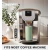 imageSUNWILL Travel Coffee Mug with Lid Leak Proof Tumbler Stainless Steel 16 oz Insulated Cup for Water Tea Ice Powder Coated IcebergPowder Coated Matcha