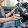 imageSUNWILL Travel Coffee Mug with Lid Leak Proof Tumbler Stainless Steel 16 oz Insulated Cup for Water Tea Ice Powder Coated IcebergPowder Coated Peacock Blue