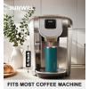 imageSUNWILL Travel Coffee Mug with Lid Leak Proof Tumbler Stainless Steel 16 oz Insulated Cup for Water Tea Ice Powder Coated IcebergPowder Coated Peacock Blue