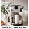 imageSUNWILL Travel Coffee Mug with Lid Leak Proof Tumbler Stainless Steel 16 oz Insulated Cup for Water Tea Ice Powder Coated IcebergPowder Coated White