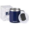 imageSUNWILL Travel Coffee Mugs Set of 4 Insulated Tumbler with Lid 14oz Stainless Steel Cup with Handle Bulk for Gift Camping Office Powder Coated Charcoal Royal Blue Magenta YellowPowder Coated Navy Blue