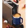 imageSUNWILL Travel Coffee Mugs Set of 4 Insulated Tumbler with Lid 14oz Stainless Steel Cup with Handle Bulk for Gift Camping Office Powder Coated Charcoal Royal Blue Magenta YellowPowder Coated Navy Blue  Wine Red