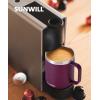 imageSUNWILL Travel Coffee Mugs Set of 4 Insulated Tumbler with Lid 14oz Stainless Steel Cup with Handle Bulk for Gift Camping Office Powder Coated Charcoal Royal Blue Magenta YellowPowder Coated Plum