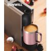 imageSUNWILL Travel Coffee Mugs Set of 4 Insulated Tumbler with Lid 14oz Stainless Steel Cup with Handle Bulk for Gift Camping Office Powder Coated Charcoal Royal Blue Magenta YellowRose Gold