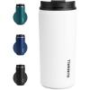 imageSUNWILL Travel Coffee Mug with Lid Leak Proof Tumbler Stainless Steel 16 oz Insulated Cup for Water Tea Ice Powder Coated IcebergPowder Coated White