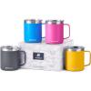 Powder Coated Charcoal & Royal Blue & Magenta & Yellow
