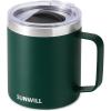 imageSUNWILL Travel Coffee Mugs Set of 4 Insulated Tumbler with Lid 14oz Stainless Steel Cup with Handle Bulk for Gift Camping Office Powder Coated Charcoal Royal Blue Magenta YellowPowder Coated Forest Green