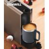imageSUNWILL Travel Coffee Mugs Set of 4 Insulated Tumbler with Lid 14 oz Stainless Steel Cup with Handle Bulk for Gift Camping Office Powder Coated Orchid Iceberg Mint SakuraPowder Coated Charcoal