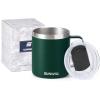 imageSUNWILL Travel Coffee Mugs Set of 4 Insulated Tumbler with Lid 14 oz Stainless Steel Cup with Handle Bulk for Gift Camping Office Powder Coated Orchid Iceberg Mint SakuraPowder Coated Forest Green