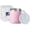 imageSUNWILL Travel Coffee Mugs Set of 4 Insulated Tumbler with Lid 14 oz Stainless Steel Cup with Handle Bulk for Gift Camping Office Powder Coated Orchid Iceberg Mint SakuraPowder Coated Sakura