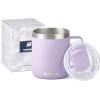 imageSUNWILL Travel Coffee Mugs Set of 4 Insulated Tumbler with Lid 14 oz Stainless Steel Cup with Handle Bulk for Gift Camping Office Powder Coated Orchid Iceberg Mint SakuraPowder Coated Orchid