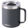 imageSUNWILL Travel Coffee Mugs Set of 4 Insulated Tumbler with Lid 14 oz Stainless Steel Cup with Handle Bulk for Gift Camping Office Powder Coated Orchid Iceberg Mint SakuraPowder Coated Charcoal