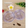 imageLid for SUNWILL 20oz Travel Tumblers Only Spill Proof Lid Splash Resistant Silicone Sliding Covers Replacement 2 Pack Straw Friendly BPA Free