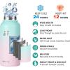imageSUNWILL Insulated Water Bottle with Straw 32oz Stainless Steel Water Bottles for Sports Travel ampamp Gym Wide Mouth Flask with 2 Lids Straw ampamp Spout Lid Leak Proof BPA Free Thermal Canteen