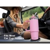 image:imageSUNWILL 20 oz Tumbler with Handle and Straw Leak ProofTravel Coffee Mug with Lid Stainless Steel Cup Insulated for Office amp Gym Cupholder Friendly Powder Coated OrchidPowder Coated Pink